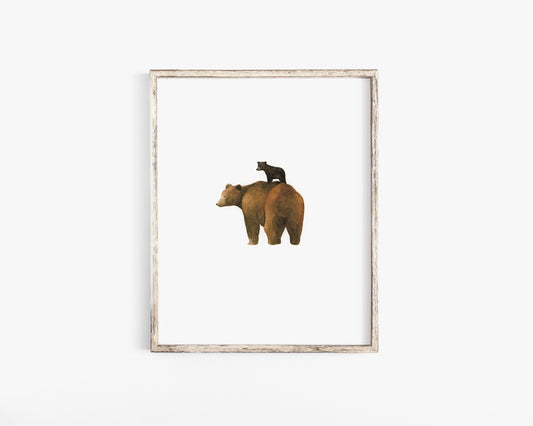 Brown Bear & Cub
